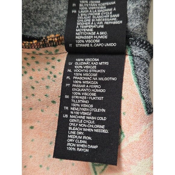 Los Angeles Atelier & Other Stories Wrap Blouse Orange Novelty Print 0 Small - Picture 5 of 6